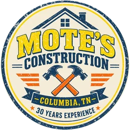 Mote's Construction logo, Columbia, TN, 30 years experience